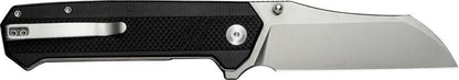SENCUT Draxor Linerlock - Satin 9Cr18MoV Blade, Black G10 Handle, 5 Inch Closed by SENCUT