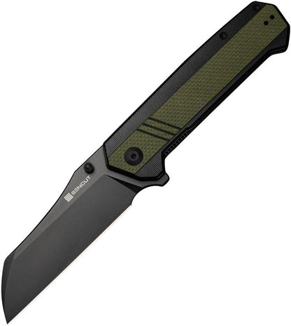 SENCUT Draxor Linerlock Black/Green S24035-2 by SENCUT