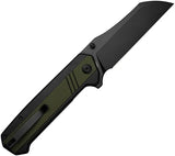 SENCUT Draxor Linerlock - 9Cr18MoV Stainless Sheepsfoot Blade With Black And Green G10 Handle by SENCUT