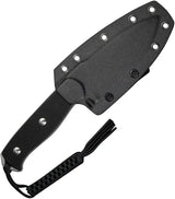 SENCUT Toxodon Fixed Blade - 9Cr18MoV Drop Point, Full Tang, Black G10 Handle, Kydex Sheath by SENCUT