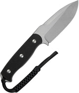 SENCUT Toxodon Fixed Blade - 9Cr18MoV Drop Point, Full Tang, Black G10 Handle, Kydex Sheath by SENCUT