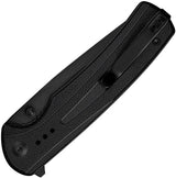 SENCUT Regnator Linerlock - Black G10 Handle and 3.5 Inch 9Cr18MoV Blade with Pocket Clip by SENCUT