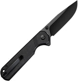 SENCUT Aetheris Linerlock - Black Micarta Handle With 9Cr18MoV Clip Point Blade And Extended Tang by SENCUT