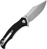 SENCUT Tauron Linerlock - Black G10 Handle D2 Tool Steel Clip Point Knife 3.5 Inch Blade, 4.5 Inch Closed by SENCUT