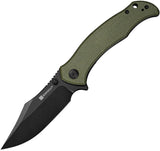 SENCUT Tauron Linerlock Olive Mic S25060-3 by SENCUT