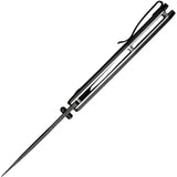 SENCUT Actium Linerlock Black G10 SA02C - Durable D2 Tool Steel Blade With Extended Tang And Locking Performance by SENCUT