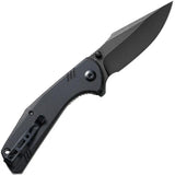 SENCUT Actium Linerlock Black G10 SA02C - Durable D2 Tool Steel Blade With Extended Tang And Locking Performance by SENCUT