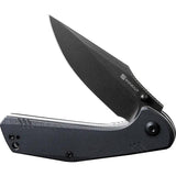 SENCUT Actium Linerlock Black G10 SA02C - Durable D2 Tool Steel Blade With Extended Tang And Locking Performance by SENCUT