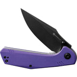 SENCUT Actium Linerlock Purple G10 SA02D - D2 Tool Steel Blade With Extended Tang And Lanyard Hole by SENCUT