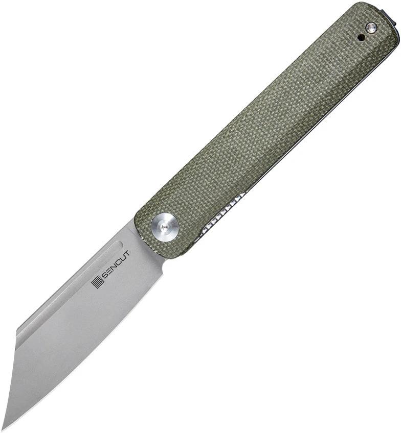 SENCUT Bronte Linerlock Micarta Grn SA08B by SENCUT