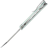 SENCUT Bronte Linerlock Jade G10 SA08C - 9Cr18MoV Blade, Stonewash Finish, Jade G10 Handle by SENCUT
