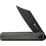 SENCUT Bronte Linerlock Green SA08F - Durable 9Cr18MoV Stainless Blade With Green Canvas Micarta Handle by SENCUT