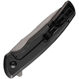 SENCUT Tynan Framelock Knife - Black Stonewash 10Cr15CoMoV Drop Point Blade, 4.25-Inch Closed by SENCUT