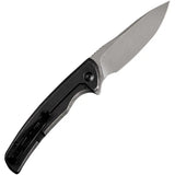 SENCUT Tynan Framelock Knife - Black Stonewash 10Cr15CoMoV Drop Point Blade, 4.25-Inch Closed by SENCUT