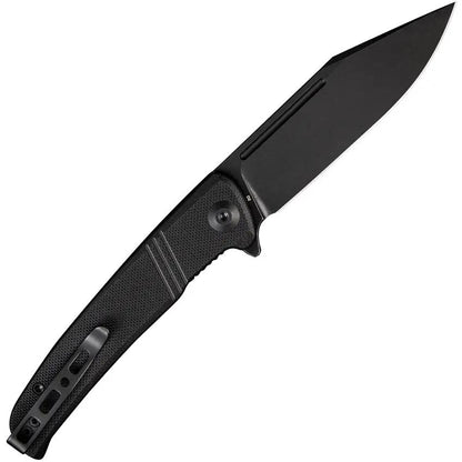 SENCUT Brazoria Linerlock - Black G10 Handle D2 Tool Steel Clip Point Knife With Pocket Clip by SENCUT
