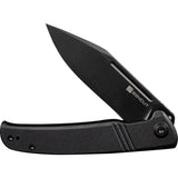 SENCUT Brazoria Linerlock - Black G10 Handle D2 Tool Steel Clip Point Knife With Pocket Clip by SENCUT