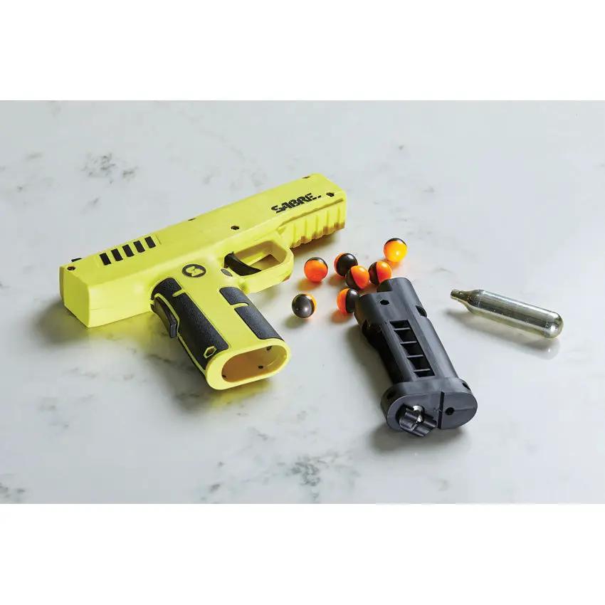 Sabre Pepper Projectile Refill Kit - Two Red Pepper Powder Projectiles And Two CO2 Cartridges With Safety QR Guide by Sabre