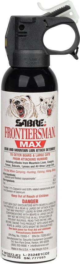 Sabre Frontiersman Bear Spray 9.2oz FBADX-06 by Sabre