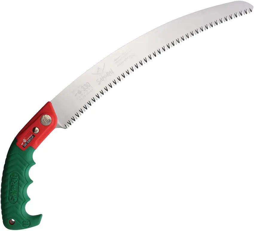 Samurai Ichiban Curved Saw 330mm 13114 - Stainless Blade With Tri Edge Teeth And Rubberized Handle by Samurai
