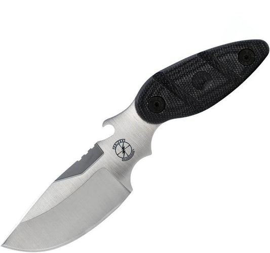 Sniper Bladeworks Skinner Satin/Black SKINNERBLKSAT by Sniper Bladeworks
