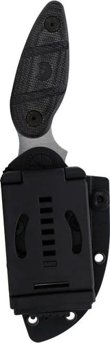 Sniper Bladeworks Skinner Satin/Black - Satin Finish Drop Point Blade With Full Tang And SUJ2 Steel by Sniper Bladeworks