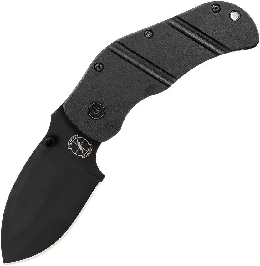 Sniper Bladeworks TOG Framelock Black TOGBLKBLK by Sniper Bladeworks