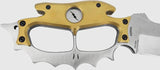 Sniper Bladeworks British Death Head Bowie BDHBRZSAT - 15 Inch Overall With Satin 8.5 Inch 420HC Blade And Brass Handle by Sniper Bladeworks