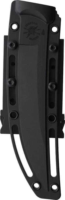Spartan Blades Ronin Torii Fixed Blade - Black Coated D2 Tool Steel 6.5in Trailing Point Blade Full Tang MOLLE Sheath by Spartan Blades