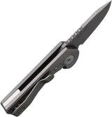 Sharps Bros. Meanstreak Framelock Ti SBKF03 - 2.25in MagnaCut Blade, Titanium Frame Lock, Stonewash Finish by Sharps Bros.