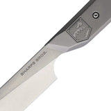 Sharps Bros Meanstreak Grill Knife S35VN Blade And Gray Titanium Handle Boxed Packaging Included SBKF05 by Sharps Bros.
