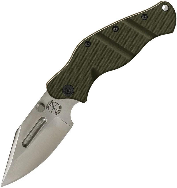 Sniper Bladeworks LPC Framelock OD Satin LPCODGSAT by Sniper Bladeworks
