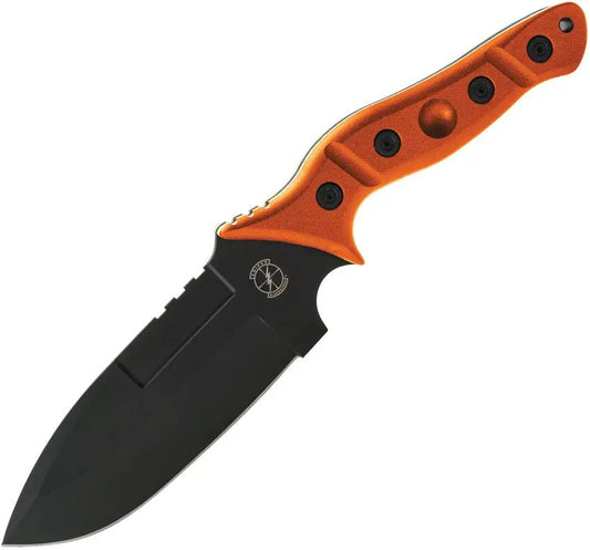 Sniper Bladeworks Mamu Fixed Blade Org/Blk MAMU ORG / BLK by Sniper Bladeworks