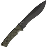 Spartan Blades Machai Fixed Blade Green Micarta - Full Tang 1095 Cro-Van Carbon Steel Recurve by Spartan Blades