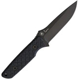Spartan Blades Alala Fixed Blade - Black Micarta Handle, Full Tang, 3.75in Drop Point With KA-BAR Collaboration by Spartan Blades