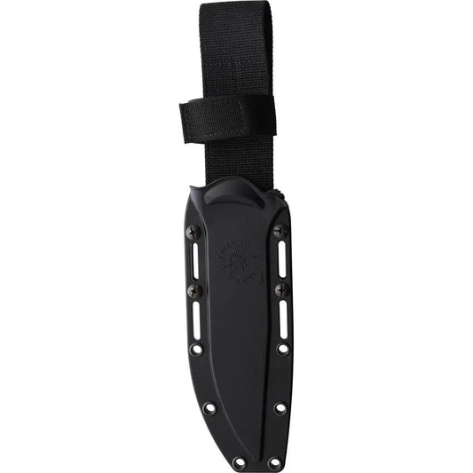 Spartan Blades Harsey Fighter SBSL006BK - Black Powder Coated 1095 Cro-Van Spear Point Blade With Full Tang by Spartan Blades