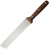 Razolution Buffet Knife Walnut 58101 - Dual Edge Serrated And Plain Blade Satin Finish Full Tang by Razolution
