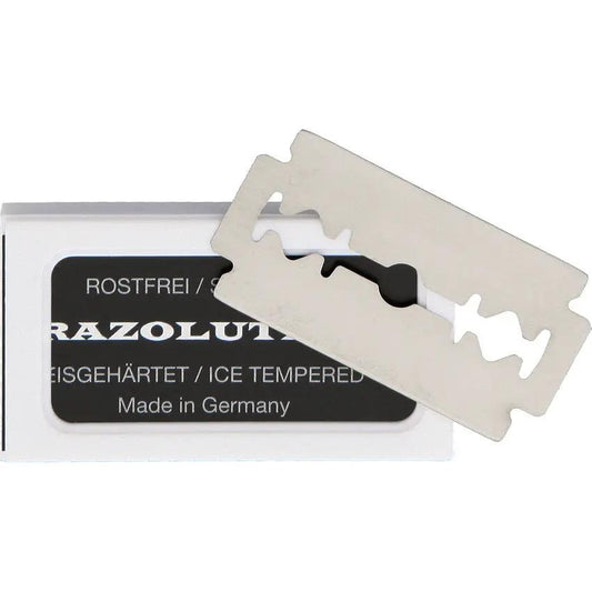 Razolution Exchangeable Blade Razor 83501 - Black Stainless Handle with 3.5 Inch Blade and 10 Replacement Blades by Razolution
