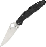 Spyderco Police Model 4 Lockback Knife VG10 Blade Premium Black FRN Handle Pocket Clip For EDC Enthusiasts by Spyderco