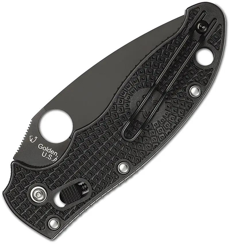 Spyderco Manix 2 Ball Bearing Lock EDC Knife - DLC Coated CTS BD1 Blade For Premium Everyday Carry by Spyderco