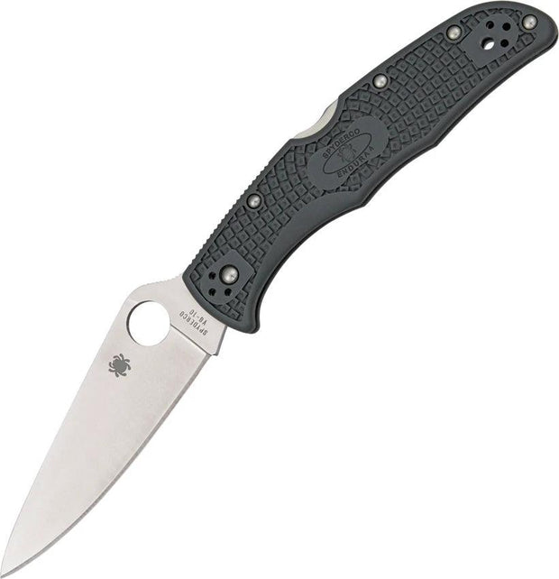 Spyderco Endura 4 Lockback Gray C10FPGY by Spyderco