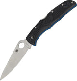 Spyderco Endura 4 Lockback Black Serrated Folding Knife - VG10 Blade for Everyday Carry by Spyderco