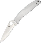 Spyderco Endura 4 Lockback C10PS Premium VG10 Blade Partially Serrated 5 Inch Closed For EDC Enthusiasts by Spyderco