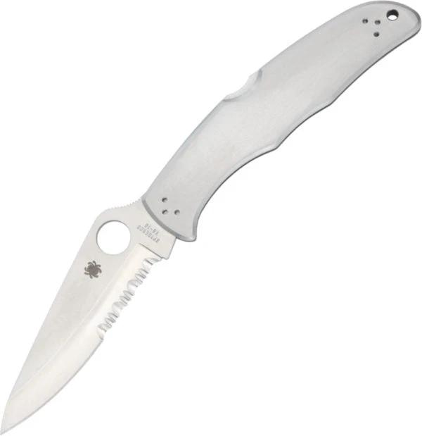 Spyderco Endura 4 Lockback C10PS Premium VG10 Blade Partially Serrated 5 Inch Closed For EDC Enthusiasts by Spyderco