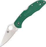 Spyderco Delica Lockback Green FRN Folding Knife With 3 Inch VG-10 Blade For Everyday Carry Enthusiasts by Spyderco