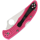 Spyderco Delica Lockback Pink Heals CPM S30V 3 Inch Blade FRN Pink Handle Charity Gift For Collectors by Spyderco