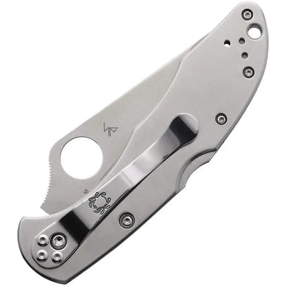 Spyderco Delica 4 Lockback Knife C11PS - Premium VG-10 Partial Serrated Blade For Everyday Carry by Spyderco