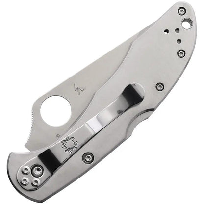 Spyderco Delica 4 Lockback Knife - 3-Inch Serrated VG-10 Blade for Everyday Carry by Spyderco