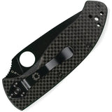Spyderco Tenacious Carbon Fiber G10 Linerlock EDC Knife - 3.5 Inch 8Cr13MoV Blade Durable Everyday Carry by Spyderco
