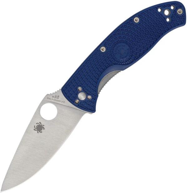 Spyderco Tenacious Linerlock Knife With S35VN Blade Blue Bidirectional FRN Handle EDC Ready by Spyderco