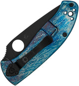 Spyderco Tenacious RIL Ti Blue Titanium Handle D2 Blade EDC Knife - Blue Anodized Titanium Build by Spyderco